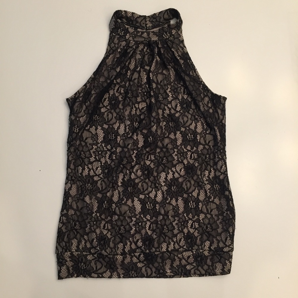 Black Lace halter style top